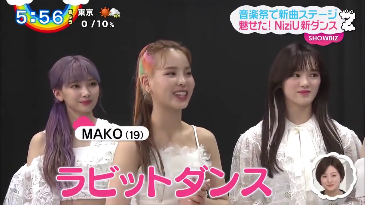 ZIP ! NiziUが新曲「Step and a step」を世界初披露【ベストアーティスト2020】2020.11.26