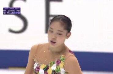 川畑知愛　Tomoe KAWABATA NHKtrophy FS