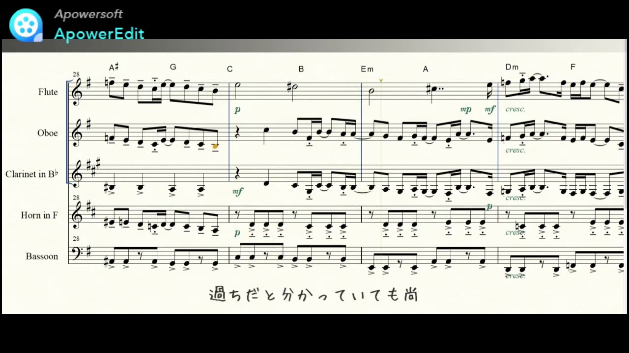 土曜ドラマ『35歳の少女』主題歌「三文小説/King Gnu」【木管五重奏・アンサンブル】【楽譜・歌詞コード付き】【吹奏楽】 土曜ドラマ『35歳の少女』主題歌「三文小説/King Gnu」【木管五重奏・アンサンブル】【楽譜・歌詞コード付き】【吹奏楽】