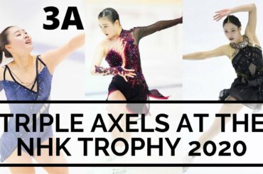 TRIPLE AXELS (3A) at the NHK Trophy 2020 (Ladies) | Wakaba HIGUCHI, Young YOU, Mana KAWABE