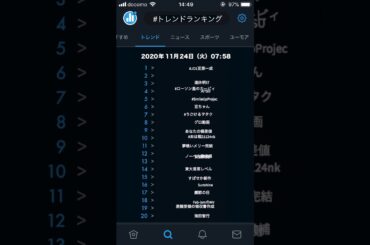 Twitter | #トレンドランキング | 2020年11月24日(火)