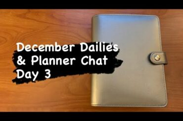 DECEMBER DAILIES & PLANNER CHAT | Day 3 | B6 Slim Nanami