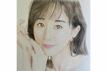 【鉛筆画】田中みな実さん描いてみた【anan】