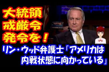 【アメリカ大統領選挙の不正を暴く】 リン・ウッド弁護士、トランプ大統領に対して 戒厳令（マーシャル・ロー）宣言を 呼びかけた！