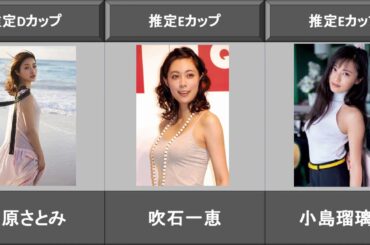 女優カップ数まとめ