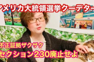 アメリカ大統領選挙クーデター（不正の証拠ザクザク、セクション230廃止せよ）Facebook情報統制（krakenwood）Twitterはシドニーパウエルを一時制限☆血を流さない革命と徳川慶喜の話