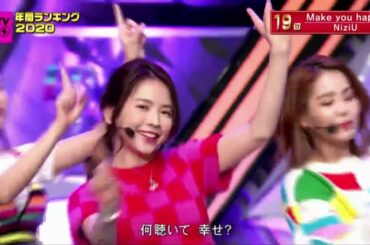 NiziU「Make you happy」ＣＤＴＶライブ！ライブ！ 2020年12月7日