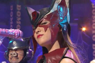 深田恭子   ドロンジョ様の衣装でテーマ曲を歌う