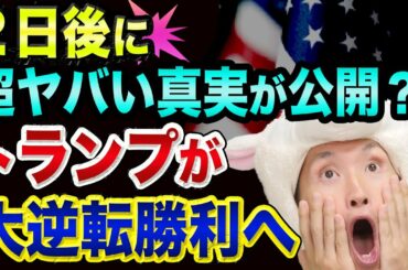米大統領選挙、２日後に、「超ヤバい真実」が公開【トランプが大逆転する!?】TBSニュースと日経平均とジョージア州と中国
