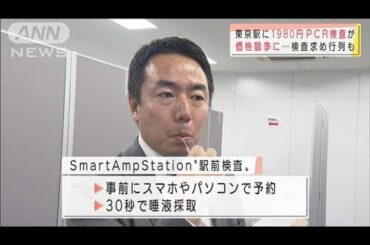 「PCR検査」民間で価格競争に　新橋駅前では行列も(2020年12月10日)