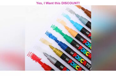 ✓Japan UNI POSCA PC-1M/3M/5M POP21/24/24 Color Poster Advertising Pen 0.7-2.5MM Painting Graffiti W