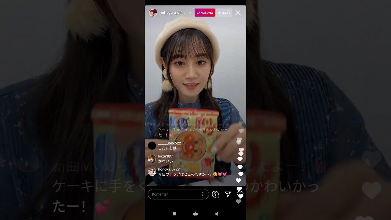 Yui Ogura小倉唯 IG Live Yui Ogura小倉唯 IG Live