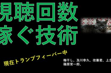 アメリカ大統領選挙ネタで大きく視聴率を稼ぐ人達の共通点　視聴回数を増やすコツ
