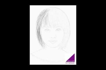 有村架純、鉛筆画似顔絵！風です。
