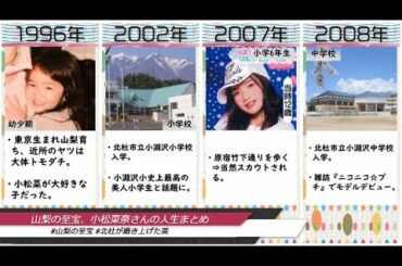 山梨の至宝、小松菜奈さんの人生まとめ（2020年度版）