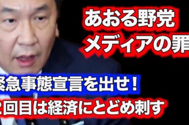 あおる野党とメディアの罪・ＧｏＴｏ停止の次は「緊急事態宣言」新型コロナ「２回目は経済にとどめ刺すことになる」【龍之介channel（政治ニュース）】