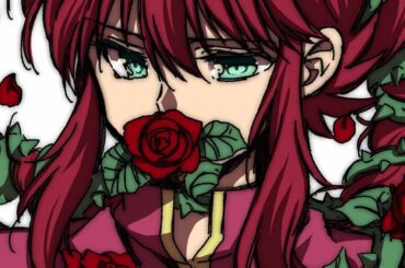 【幽遊白書】藏馬角色歌 暗夜裏的紅玫瑰 AMV 中文翻譯