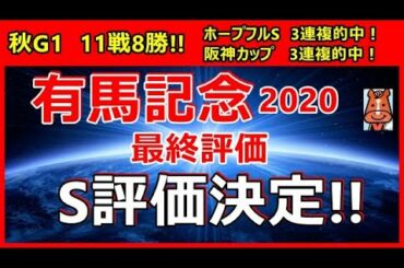 有馬記念2020 最終評価 S評価決定！