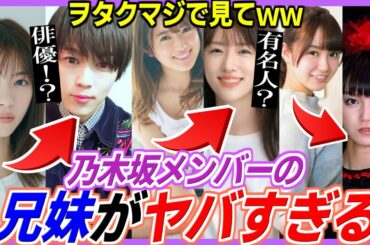 【乃木坂46】衝撃の真実！乃木坂メンバーの兄妹姉妹をまとめてみた。
