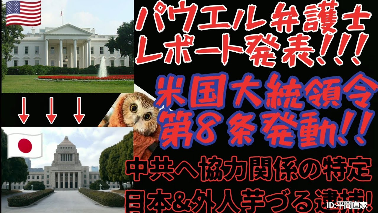 爆裂！【米大統領選】パウエル270ページレポート発表！／ナッシュビル爆破テ◯！／ニューヨーク州ロチェスター印刷会社火災！／米国大統領令第８条発動に伴い、日本もタダでは済まない！ガクブル永田町ナウ！G