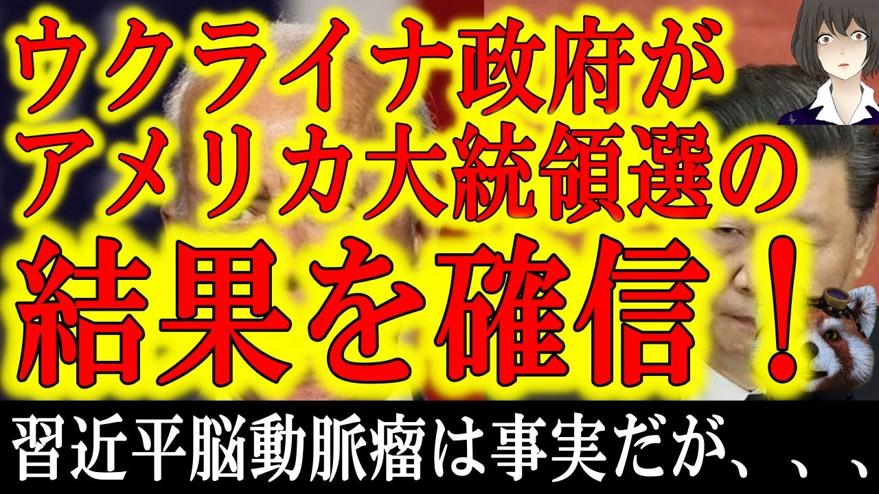 【ウクライナは大統領選の結果を確信!習近平は本当に重病なのか?】ウクライナ政府の汚職情報リークは極めて重大な情報を得た可能性がある!習近平の重病説は何を意味している?トランプは?バイデンはどうなる? 【ウクライナは大統領選の結果を確信!習近平は本当に重病なのか?】ウクライナ政府の汚職情報リークは極めて重大な情報を得た可能性がある!習近平の重病説は何を意味している?トランプは?バイデンはどうなる?