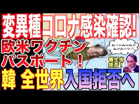 K 変異種コ口ナ感染確認！欧米ワクチンパスポート！K 全世界入国拒否へ