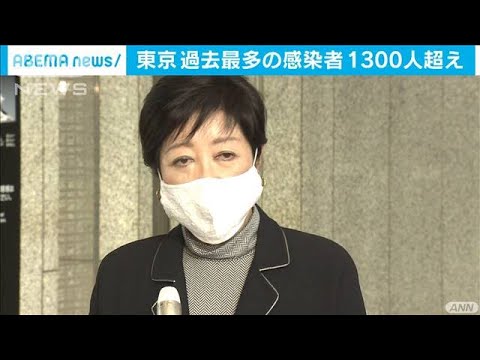 1300人超に小池知事「静かな正月をステイホームで」(2020年12月31日)