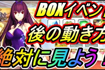 【FGO】BOXイベント後に損しない動き方！絶対に見た方が良い情報満載！種火、フレポガチャ、礼装上げ方～ネコとバニーと聖杯戦争～ボックス【フェイトグランドオーダー】【攻略】【REN】