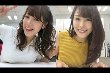 鷲見玲奈 アナ 癒し動画。超高速スピンに目のやり場に困ると話題。