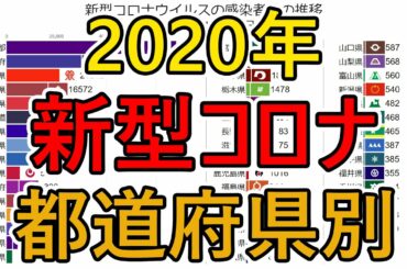 【2020年】新型コロナウイルス都道府県ごとの感染者数の推移