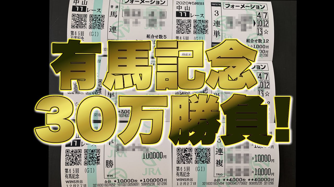 有馬記念100万円狙い勝負馬券 有馬記念100万円狙い勝負馬券