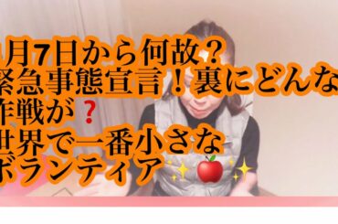 🔴緊急事態宣言と米・大統領選結果発表の日を何故　被らせるのか？？？ 🔷飲食業界の方頑張って👍 世界で一番小さなボランティア🔷