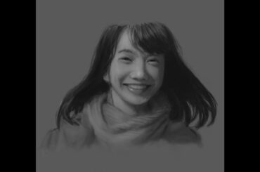小松菜奈デジタルペインティング (Nana Komatsu Digital Painting)