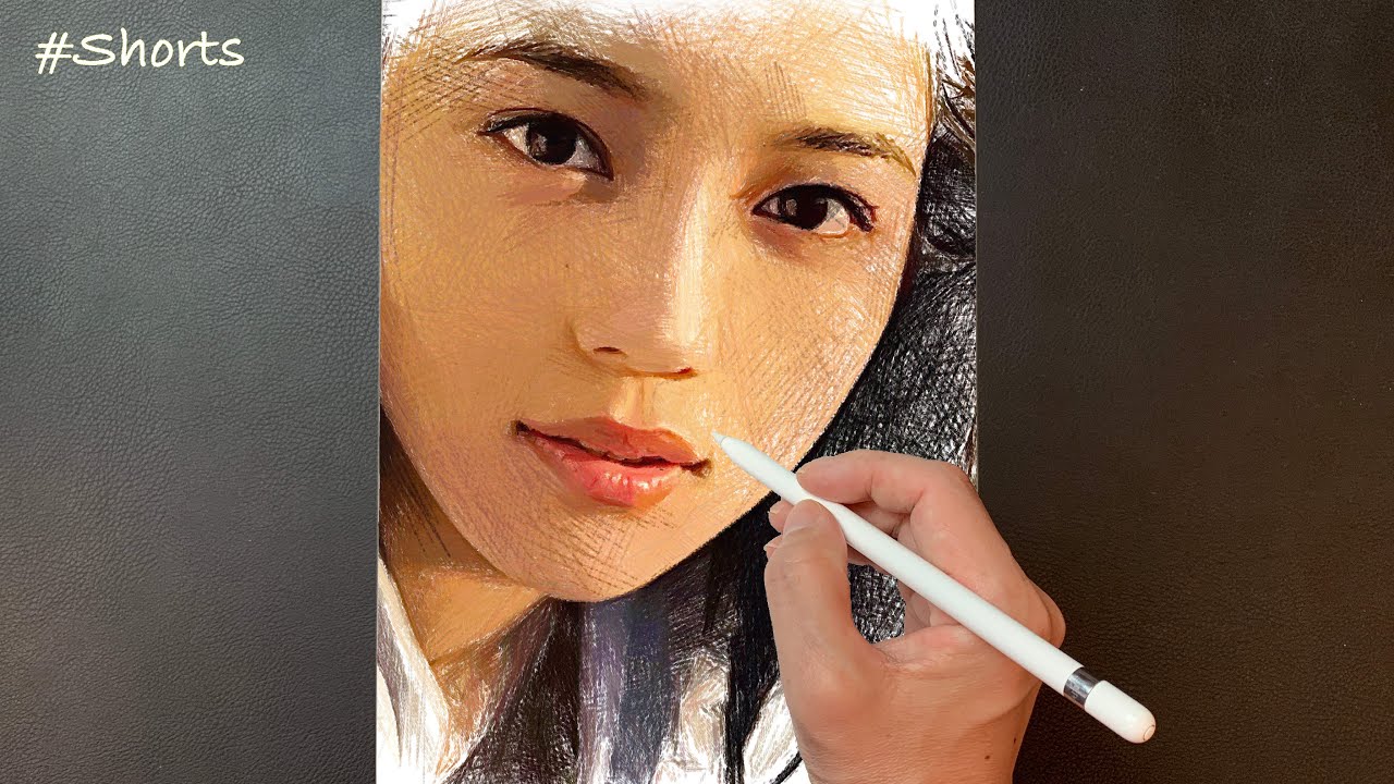 #Shorts Drawing 川口春奈 Haruna Kawaguchi | Speed drawing | Portrait painting | Procreate | ArtyCoaty #Shorts Drawing 川口春奈 Haruna Kawaguchi | Speed drawing | Portrait painting | Procreate | ArtyCoaty