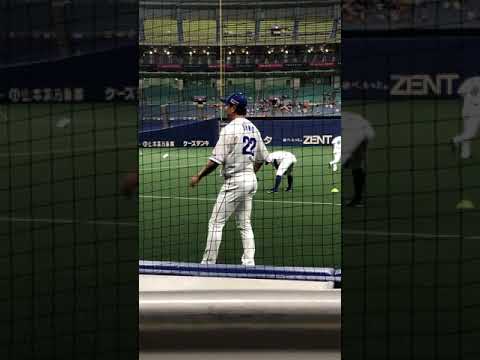 2020.8.7 中日vs巨人 大野雄大 試合前キャッチボール 2020.8.7 中日vs巨人 大野雄大 試合前キャッチボール
