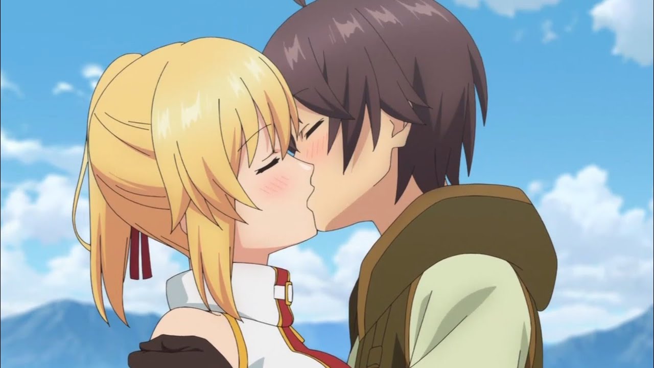 Ciuman penghilang rasa sakit | Momen lucu romantis anime | 俺だけ入れる隠しダンジョン