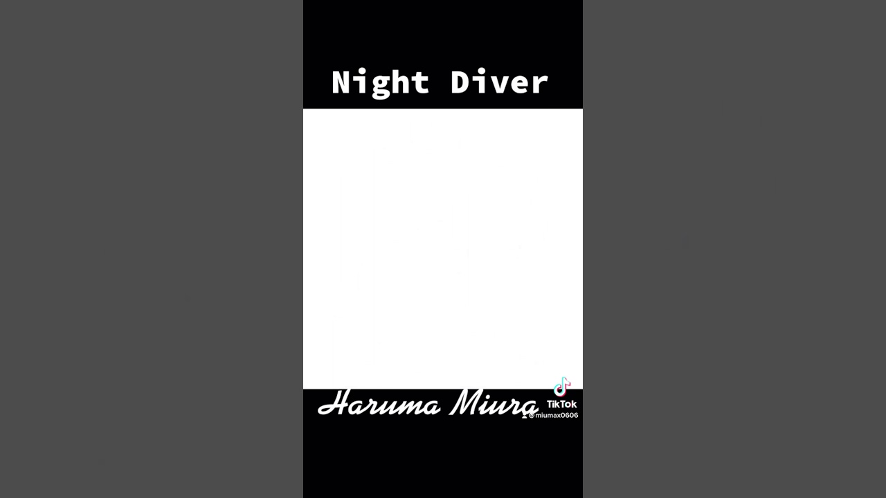 HARUMA MIURA『Night Diver』春馬君の為に出来る事、お願いします！