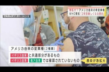 世界最多のアメリカで新たな変異ウイルスが2種類(2021年1月14日)