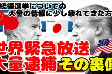 アメリカ大統領選挙について思う事をお話します！選挙結果や緊急放送や大量逮捕など様々な情報が飛び交い少し疲れて来てしまったあなたへ…。日本を守るのはきっとアメリカ大統領ではないよね。【2倍速視聴推奨】
