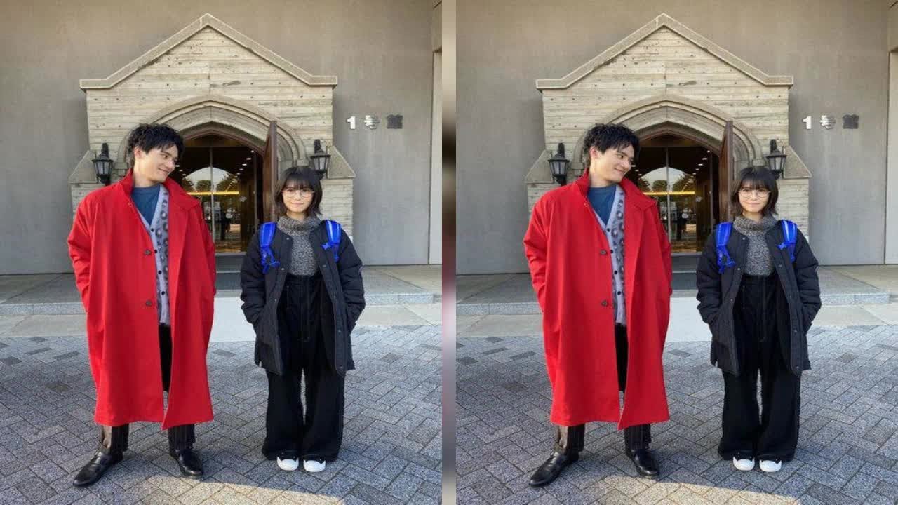 『ウチ彼』浜辺美波＆岡田健史、身長差2ショットにきゅんきゅん「たまらん」