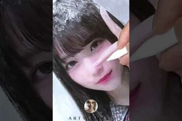 #Shorts Drawing 与田祐希 Yuki Yoda | 乃木坂46 | Speed drawing and coloring | Procreate | ArtyCoaty