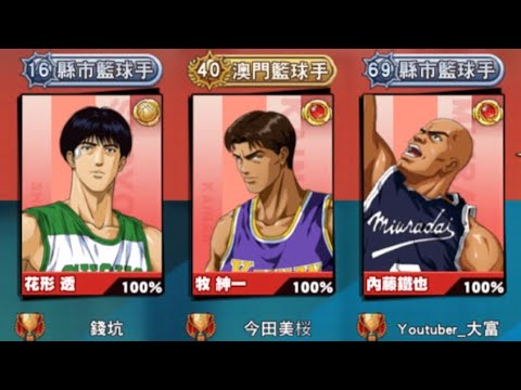 錢坑、今田美桜 當前皆為勝率100% 使用角色：進階花形、阿牧🔛灌籃日記