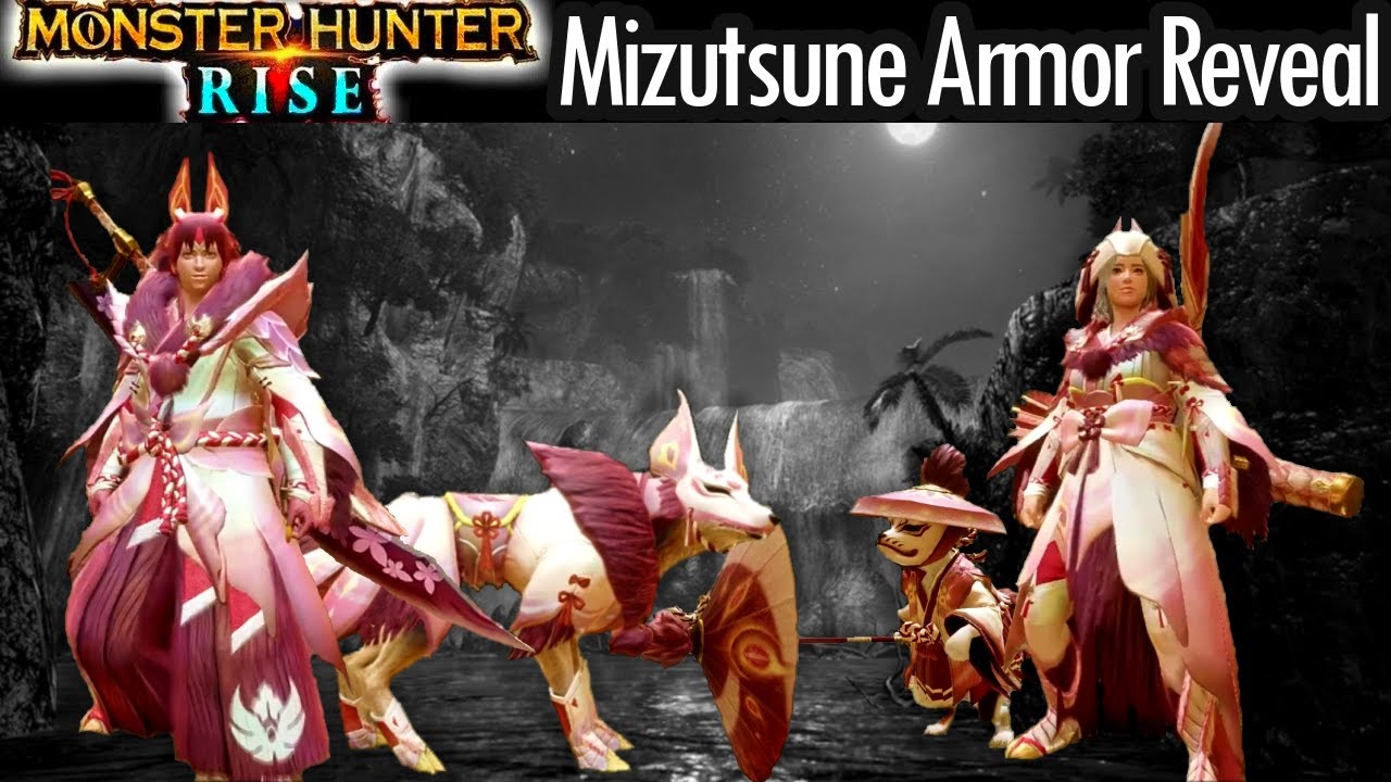 Monster Hunter Rise MIZUTSUNE ARMOR GAMEPLAY REVEAL TRAILER FOOTAGE モンハンライズ タマミツネ 鎧 表す ビデオ ゲームプレイ
