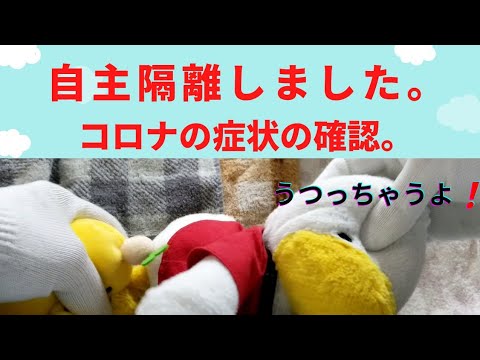 コロナの症状があるので、自主隔離しました。 コロナの症状があるので、自主隔離しました。