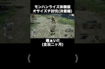 【実況】オサイズチ討伐 その2 #Shorts 【モンハンライズ】