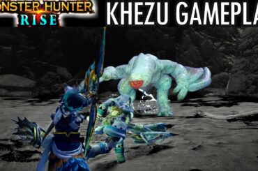 Monster Hunter Rise KHEZU GAMEPLAY BATTLE COMBAT TRAILER FOOTAGE モンハンライズ フルフル ゲームプレイ 戦い 戦闘 ビデオ 帯電飛竜