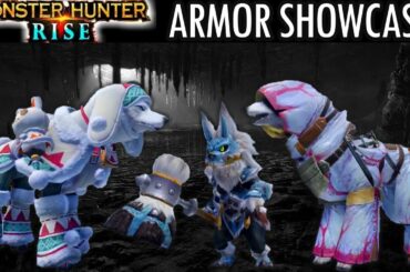 Monster Hunter Rise ARMOR SHOWCASE GAMEPLAY REVEAL Palico Palamute TRAILER モンハンライズ アイルー アイルー 鎧 ビデオ
