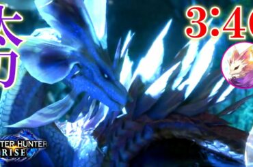 【モンハンライズ】タマミツネ 太刀 3:46 ソロ