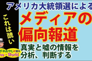 【これからの世界の動き】アメリカ大統領選におけるメディアの偏向報道の醜さと、それには真実と嘘の情報の分析判断能力が必要だ!?
