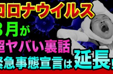 コロナウイルス、3月が超ヤバい裏話【緊急事態宣言は延長？】世界最大ワクチン工場で火災と情報番組と変異種と第4波と布マスク